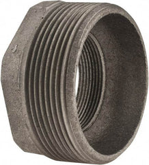Made in USA - Size 3 x 2", Class 150, Cast Iron Black Pipe Hex Bushing - 300 psi, Threaded End Connection - Apex Tool & Supply