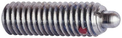 TE-CO - Threaded Spring Plungers Thread Size: 3/8-16 Thread Length (Inch): 1-1/8 - Apex Tool & Supply