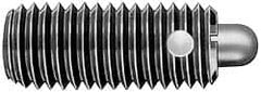 TE-CO - Threaded Spring Plungers Thread Size: 1-8 Thread Length (Inch): 2-13/32 - Apex Tool & Supply