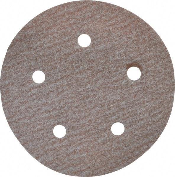 Norton - 5" Diam, 150 Grit, Aluminum Oxide Hook & Loop Disc - Very Fine Grade, Coated, B Weight Paper Backing, Series A275 - Apex Tool & Supply