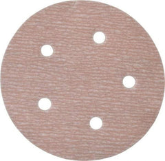 Norton - 5" Diam, 500 Grit, Aluminum Oxide Hook & Loop Disc - Extra Fine Grade, Coated, B Weight Paper Backing, Series A275 - Apex Tool & Supply