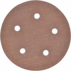 Norton - 5" Diam, 800 Grit, Aluminum Oxide Hook & Loop Disc - Extra Fine Grade, Coated, B Weight Paper Backing, Series A275 - Apex Tool & Supply