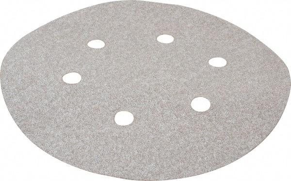 Norton - 6" Diam, 80 Grit, Aluminum Oxide Hook & Loop Disc - Medium Grade, Coated, B Weight Paper Backing, Series A275 - Apex Tool & Supply