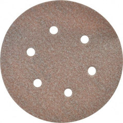 Norton - 6" Diam, 100 Grit, Aluminum Oxide Hook & Loop Disc - Fine Grade, Coated, B Weight Paper Backing, Series A275 - Apex Tool & Supply