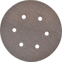 Norton - 6" Diam, 120 Grit, Aluminum Oxide Hook & Loop Disc - Fine Grade, Coated, B Weight Paper Backing, Series A275 - Apex Tool & Supply