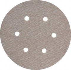 Norton - 6" Diam, 180 Grit, Aluminum Oxide Hook & Loop Disc - Very Fine Grade, Coated, B Weight Paper Backing, Series A275 - Apex Tool & Supply