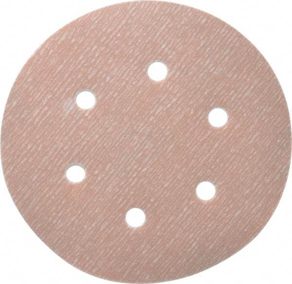 Norton - 6" Diam, 800 Grit, Aluminum Oxide Hook & Loop Disc - Extra Fine Grade, Coated, B Weight Paper Backing, Series A275 - Apex Tool & Supply