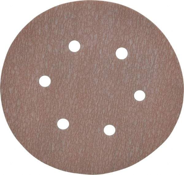 Norton - 6" Diam, 1,000 Grit, Aluminum Oxide Hook & Loop Disc - Super Fine Grade, Coated, B Weight Paper Backing, Series A275 - Apex Tool & Supply