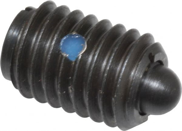 TE-CO - 1/2-13, 3/4" Thread Length, 0.151" Plunger Projection, Steel Threaded Spring Plunger - Apex Tool & Supply