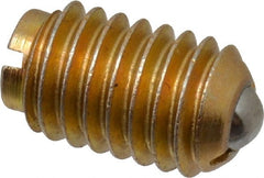 TE-CO - 3/8-16, 0.187" Ball Diam, 5/8" Body Length, 0.048" Max Ball Reach, Threaded Ball Plunger - Apex Tool & Supply