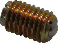 TE-CO - 5/8-11, 0.375" Ball Diam, 63/64" Body Length, 0.096" Max Ball Reach, Threaded Ball Plunger - Apex Tool & Supply