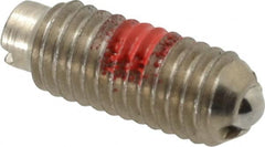 TE-CO - 10-32, 0.093" Ball Diam, 33/64" Body Length, 0.025" Max Ball Reach, Threaded Ball Plunger - Apex Tool & Supply
