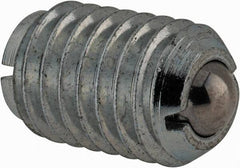 TE-CO - 3/8-16, 0.187" Ball Diam, 5/8" Body Length, 0.048" Max Ball Reach, Threaded Ball Plunger - Stainless Steel Body, Stainless Steel Ball, 6 Lb Initial End Force, 21 Lb Final End Force, Locking Element - Apex Tool & Supply