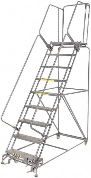 Ballymore - Rolling & Wall Mounted Ladders & Platforms Type: Rolling Warehouse Ladder Style: Rolling Safety Ladder - Apex Tool & Supply