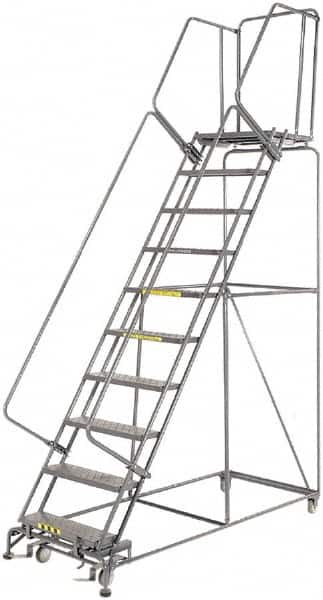 Ballymore - Rolling & Wall Mounted Ladders & Platforms Type: Rolling Warehouse Ladder Style: Rolling Safety Ladder - Apex Tool & Supply
