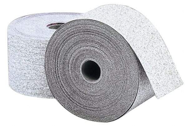 Norton - 80 Grit, Aluminum Oxide Adhesive Backed Sanding Sheets - Paper, 2-3/4" x 25 Yds., Medium Grade, B Weighted Backing - Apex Tool & Supply
