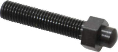 Gibraltar - 1/4-28, 1-1/2" OAL Adjustable Locating Screw - 3/8" Width Across Flats, 3/16 Hex Height, Steel, Black Oxide Finish - Apex Tool & Supply