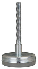 Gibraltar - 3/8-16 Bolt Thread, Stud Mount Leveling Pad & Mount - 250 Max Lb Capacity, 2.03" Base Diam, 2" Thread Length - Apex Tool & Supply