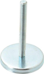 Gibraltar - 1/2-13 Bolt Thread, Stud Mount Leveling Pad & Mount - 500 Max Lb Capacity, 3-3/16" Base Diam, 4" Thread Length - Apex Tool & Supply