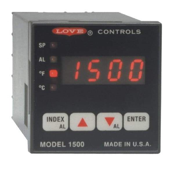 Dwyer - -350 to 2,500°F 1/16 DIN Temperature/Process Control - 4-Digit LCD Display, PID Control, 100-240 VAC/VDC - Apex Tool & Supply