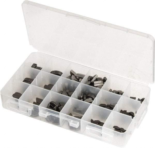 Made in USA - Key & Keyway Assortments Type: Woodruff Keys Number of Pieces: 250 - Apex Tool & Supply
