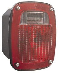 Peterson - 6-3/4" Long x 6-1/4" Wide Red Towing Lights - 12 Volt, Plastic - Apex Tool & Supply
