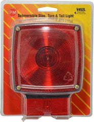 Peterson - 4-1/2" Long x 4-1/2" Wide Red Towing Lights - 12 Volt, Plastic - Apex Tool & Supply