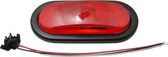 Peterson - 6-1/2" Long x 2-1/4" Wide, Red Lens & Reflector - Plastic, 12 Volt - Apex Tool & Supply