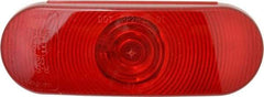 Peterson - 6-1/2" Long x 2-1/4" Wide, Red Lens & Reflector - Plastic, 12 Volt - Apex Tool & Supply