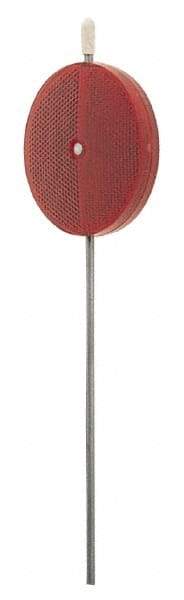 Peterson - 3" Diam, Red Lens & Reflector - Plastic - Apex Tool & Supply