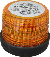 Peterson - 5-1/2" Diam, Amber Lens & Reflector - Plastic, 12 Volt - Apex Tool & Supply