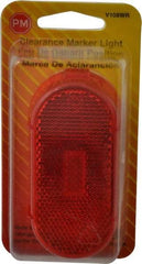 Peterson - 4-1/8" Long x 2" Wide, Red Lens & Reflector - Plastic, 12 Volt - Apex Tool & Supply