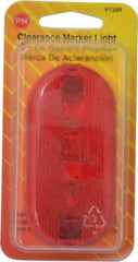 Peterson - 4-1/8" Long x 2" Wide, Red Lens & Reflector - Plastic, 12 Volt - Apex Tool & Supply