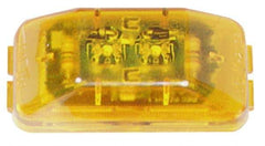 Peterson - 2-7/8" Long x 1-1/2" Wide, Amber Lens & Reflector - Plastic, 12 Volt - Apex Tool & Supply