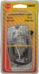 Peterson - 4-9/16" Long x 1-3/4" Wide, Clear Lens & Reflector - Plastic, 12 Volt - Apex Tool & Supply