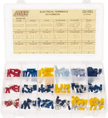 Value Collection - 175 Piece, Electrical Terminal Fastener Kit - Apex Tool & Supply
