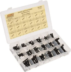 Value Collection - 190 Piece Steel Socket Head Cap Screws - #6-32 to 1/4-28 Thread - Apex Tool & Supply