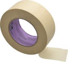 3M - 2" Wide x 60 Yd Long Tan Paper Masking Tape - Series 2040, 5.5 mil Thick, 23 In/Lb Tensile Strength - Apex Tool & Supply