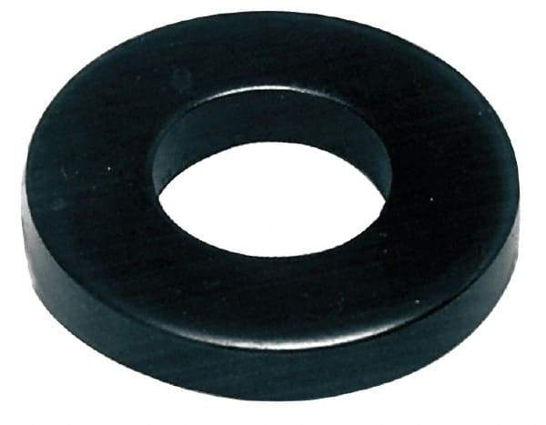 Jergens - 1" Screw, Steel Standard Flat Washer - 1-1/16" ID x 2-1/2" OD, 1/4" Thick, Black Oxide Finish - Apex Tool & Supply