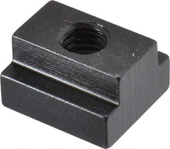 TE-CO - 1/2-13 Blind Tapped T Slot Nut - 11/16" Slot Width, 1-1/8 x 7/16" Base Width x Height, 1-1/4 x 3/4" OAL x Height - Apex Tool & Supply