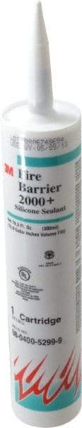 3M - 10.3 oz Cartridge Gray RTV Silicone Joint Sealant - -40 to 302°F Operating Temp, 90 min Tack Free Dry Time, Series 2000 - Apex Tool & Supply