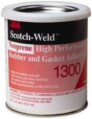 3M - 16 oz Can Yellow Butyl Rubber Joint Sealant - 300°F Max Operating Temp, 4 min Tack Free Dry Time, Series 1300 - Apex Tool & Supply