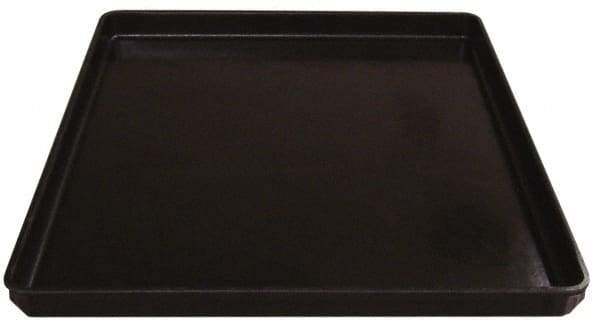 MFG Tray - 200 Lb Load Capacity Black Fiberglass Tote Container - Stacking, 26" Long x 20" Wide x 1-1/2" High - Apex Tool & Supply