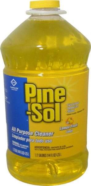 Pine-Sol - 144 oz Bottle All-Purpose Cleaner - Liquid, Lemon - Apex Tool & Supply