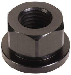 TE-CO - 1-14, 2" Flange Diam, 1-1/4" High, 1-5/8" Across Flats, Flange Nut - Grade 12L14 Steel, Black Oxide Finish, 1/4" Flange Height, TCMAI - Apex Tool & Supply