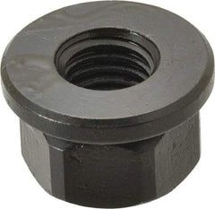 TE-CO - 5/8-11, 1-3/8" Flange Diam, 13/16" High, 1-1/16" Across Flats, Flange Nut - Grade 12L14 Steel, Black Oxide Finish, 3/16" Flange Height, TCMAI - Apex Tool & Supply