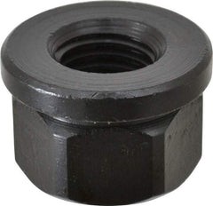 TE-CO - 7/8-9, 1-3/4" Flange Diam, 1-1/8" High, 1-7/16" Across Flats, Flange Nut - Grade 12L14 Steel, Black Oxide Finish, 1/4" Flange Height, TCMAI - Apex Tool & Supply