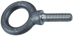 Gibraltar - 8,800 Lb Capacity, Alloy Steel, 7/8 Thread, Fixed Lifting Eye Bolt - Fully Threaded, 2-1/4" Shank, 2-1/4" Thread Length, Shoulder - Apex Tool & Supply
