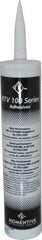 Momentive Performance Materials - 10.1 oz Tube Silver RTV Silicone Joint Sealant - 400°F Max Operating Temp, 20 min Tack Free Dry Time, 24 hr Full Cure Time, Series RTV100 - Apex Tool & Supply