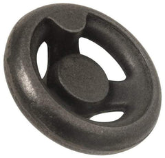 Value Collection - 8", 3 Spoke Offset Handwheel - 2.32" Hub, Cast Iron, Plain Finish - Apex Tool & Supply